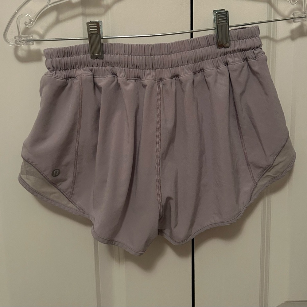 Light purple lululemon hotty hot short
